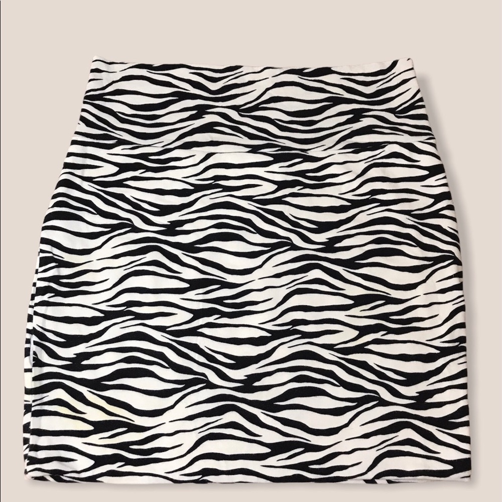Zebra Print Skirt